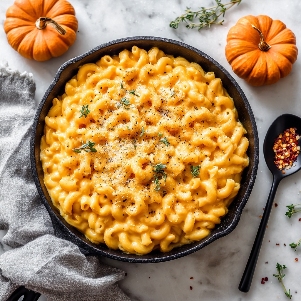 Creamy One Pot Pumpkin Mac and Cheese Recipe - Recipe Image