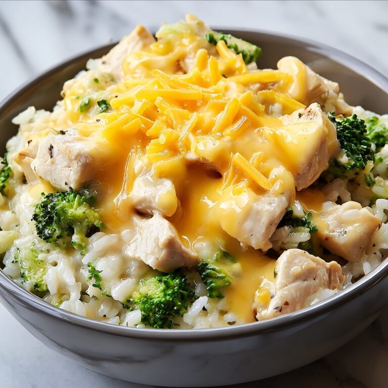 Crockpot Cheesy Chicken Broccoli Rice Recipe