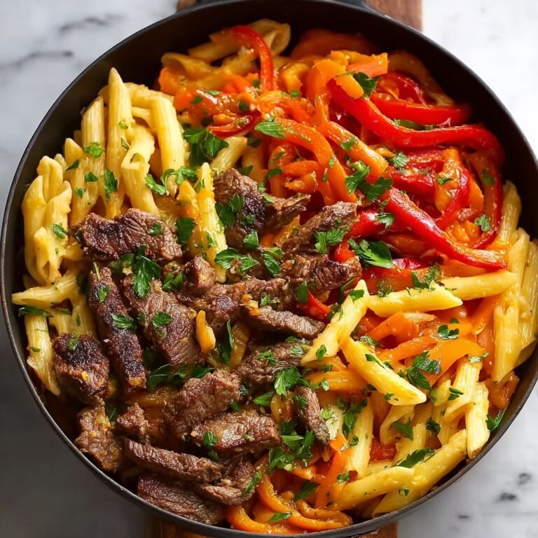 One Pot Zesty Steak Pasta Recipe