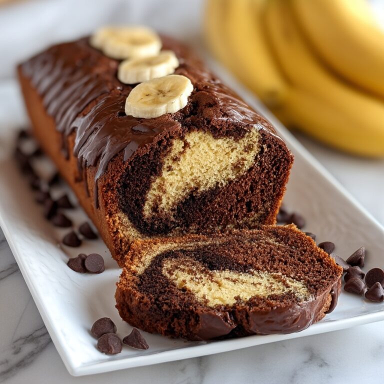 Chocolate Marble Banana Bread Recipe