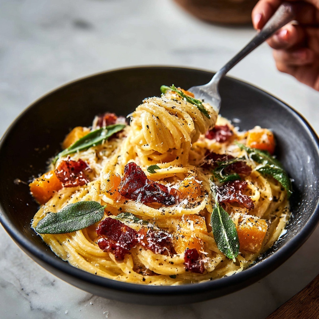 Roasted Butternut Squash and Sage Pasta Recipe - Recipe Image