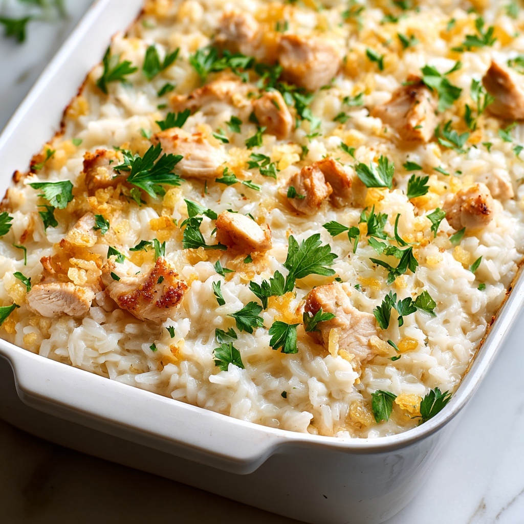 Easy Chicken and Rice Casserole Recipe - Recipe Image