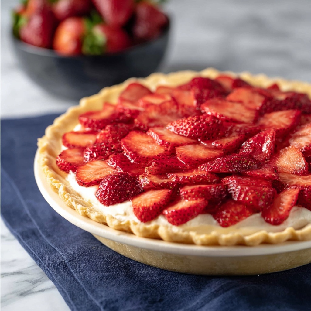 Strawberry Tart with Pastry Cream and Glazed Strawberries Recipe - Recipe Image