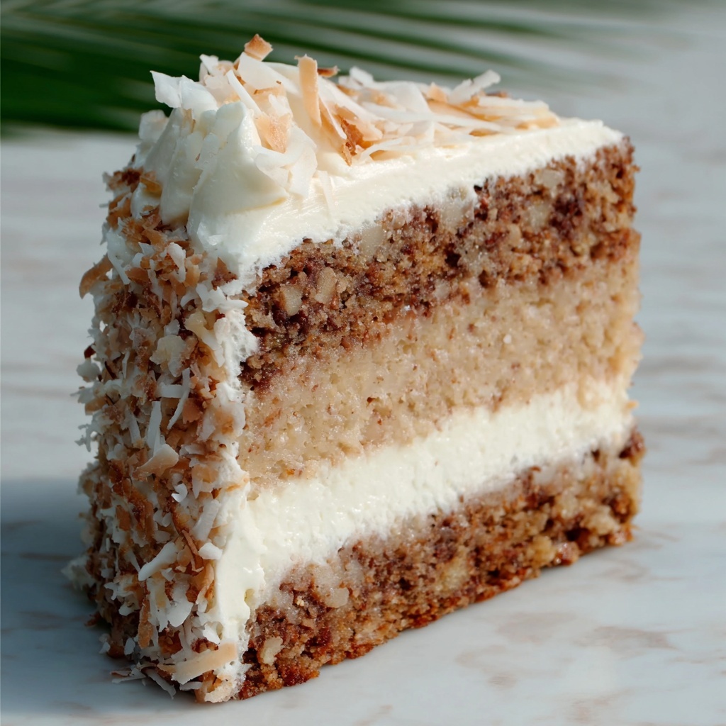 Hawaiian Wedding Cake with Whipped Cream Cheese Frosting Recipe - Recipe Image