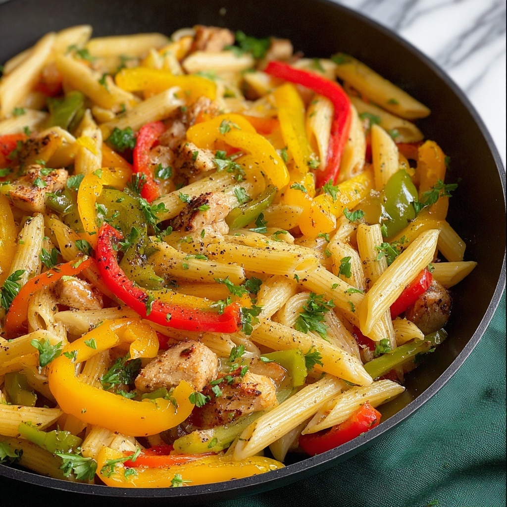 Creamy Rasta Pasta Recipe - Recipe Image