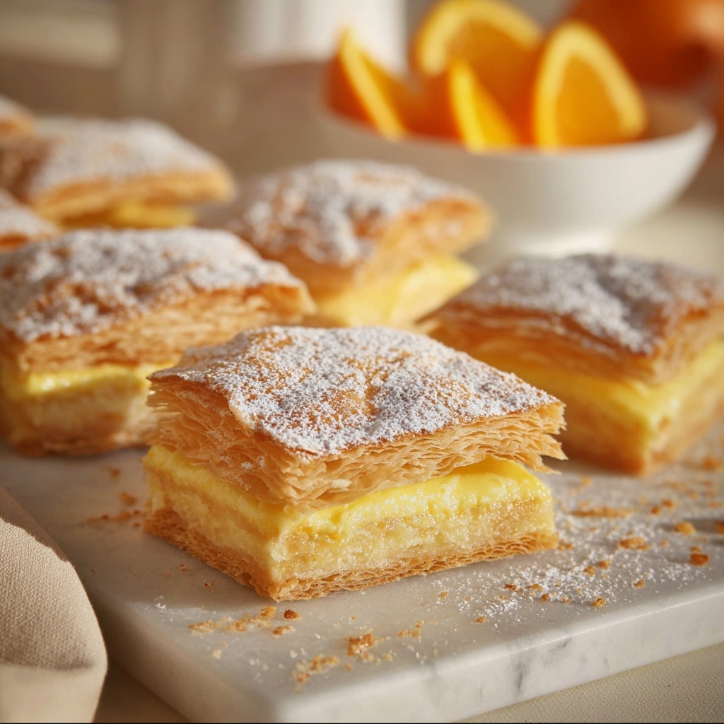 Bougatsa (Greek Custard Pie) Recipe - Recipe Image