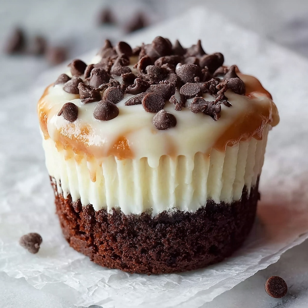 Brownie Bottom Mini Cheesecakes Recipe - Recipe Image