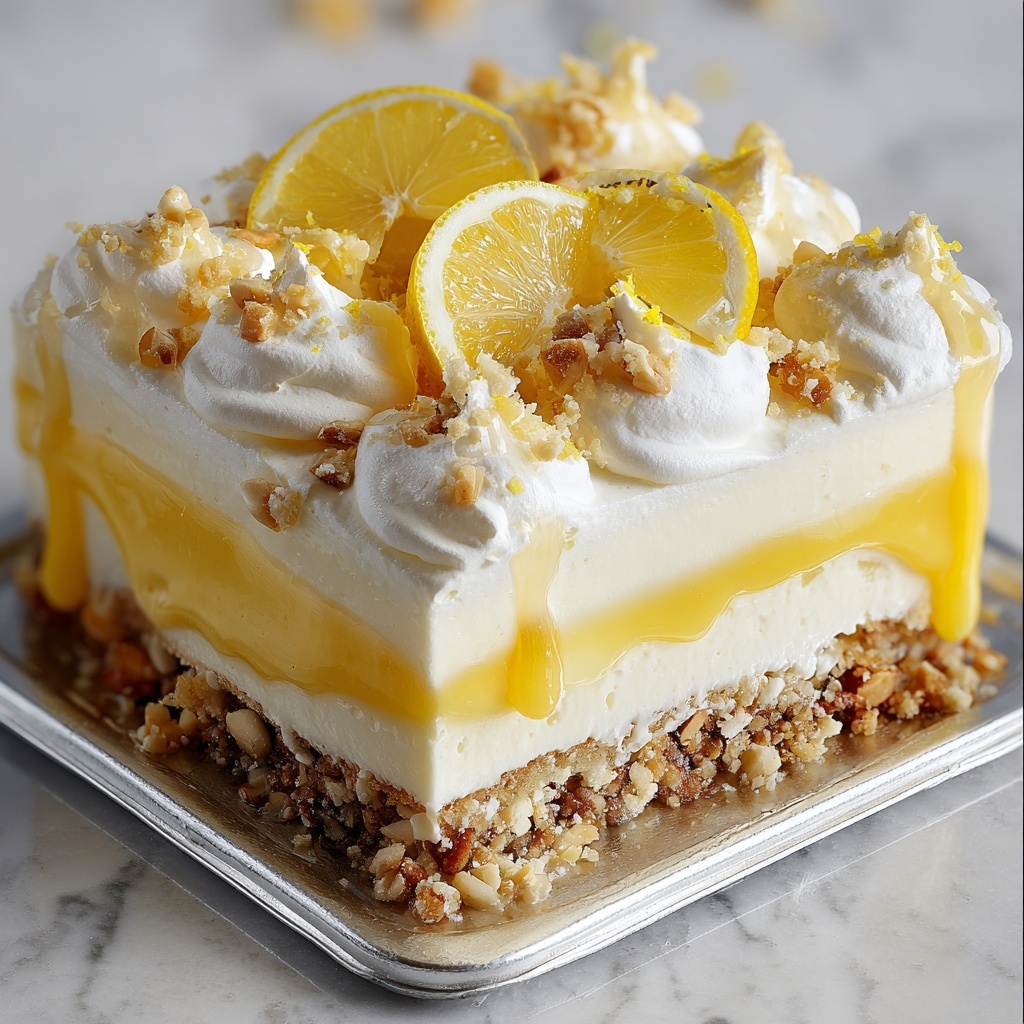 Lemon Pretzel Dessert Recipe - Recipe Image