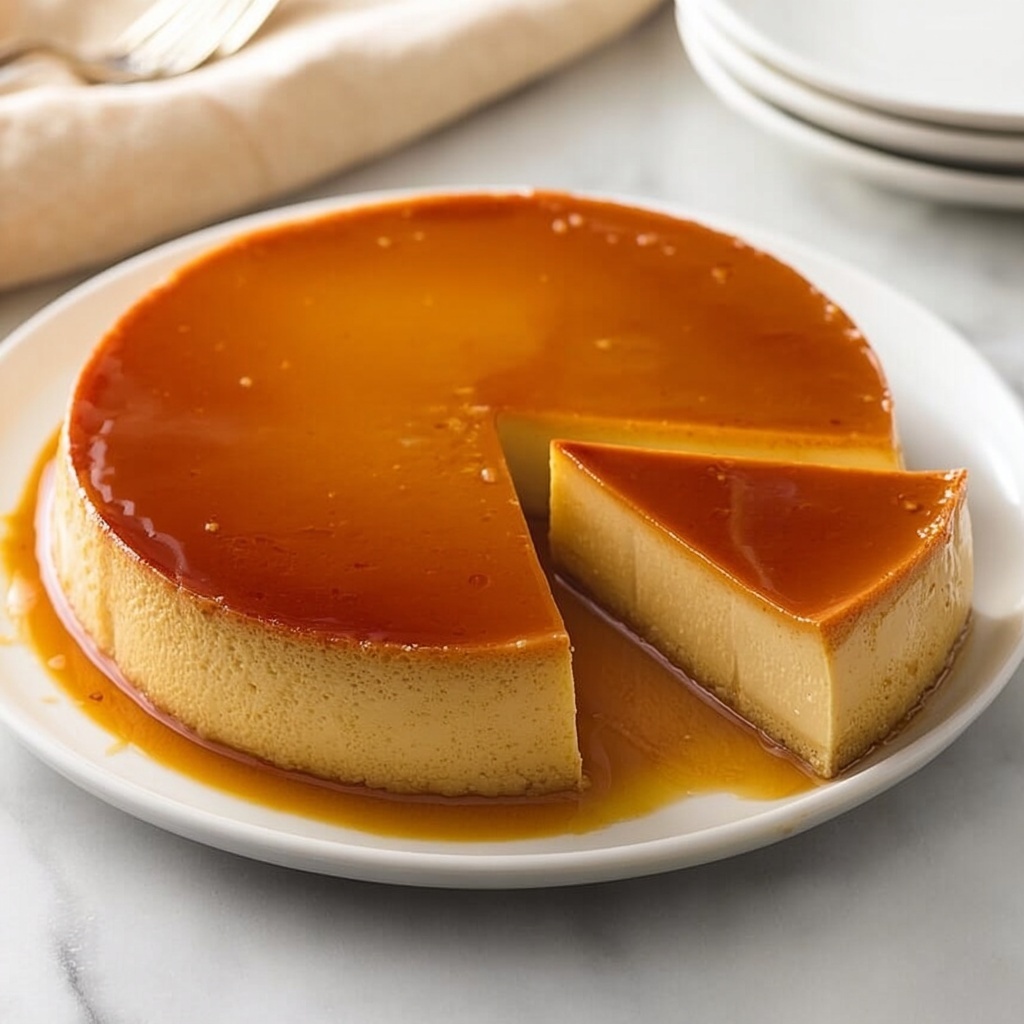 Homemade Flan Cake Recipe - Recipe Image
