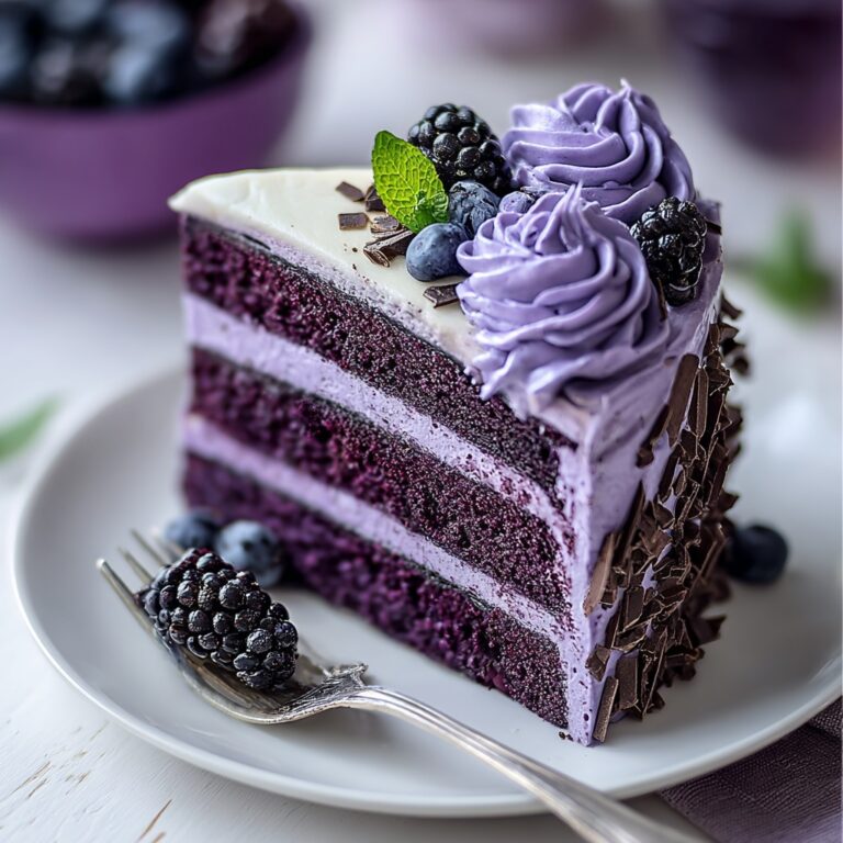 Purple Velvet Cake with White Chocolate Cream Cheese Frosting Recipe