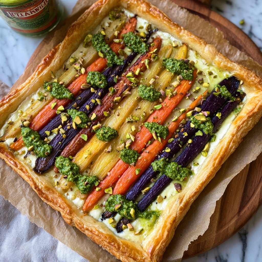 Heirloom Carrot and Whipped Ricotta Tart Recipe - Recipe Image