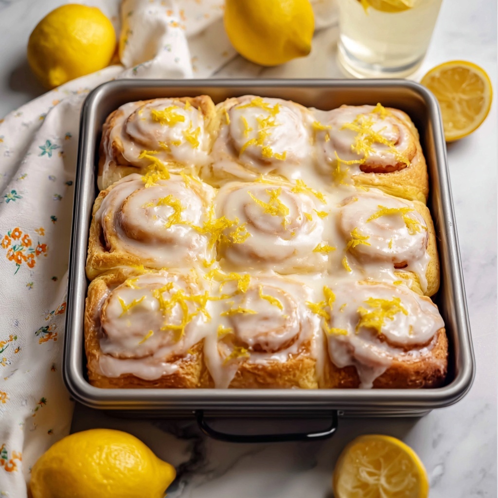 Lemon Rolls with Lemon Glaze Recipe - Recipe Image