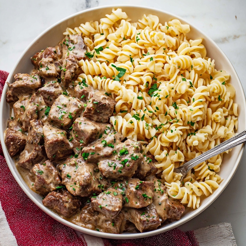 Slow Cooker Beef and Noodles Recipe - Recipe Image