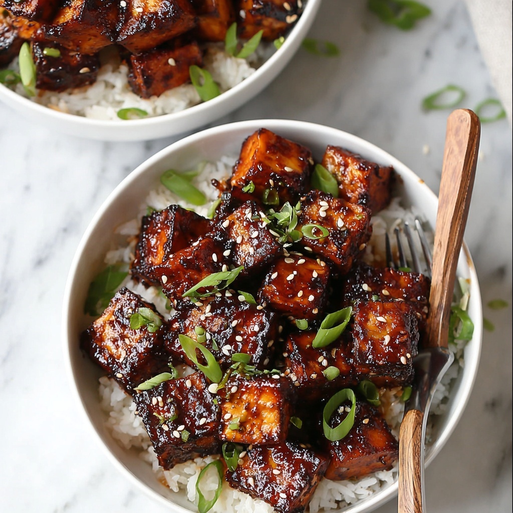 Crispy Gochujang Korean Tofu Recipe - Recipe Image