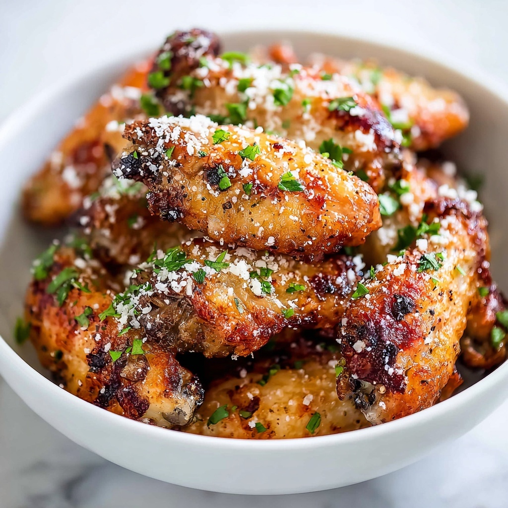 Crispy Baked Parmesan Chicken Wings Recipe - Recipe Image