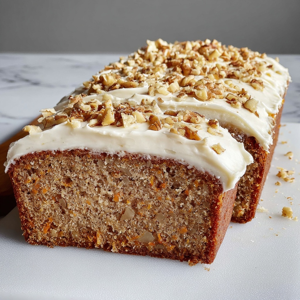 Healthy Oatmeal Carrot Cake Loaf Recipe - Recipe Image