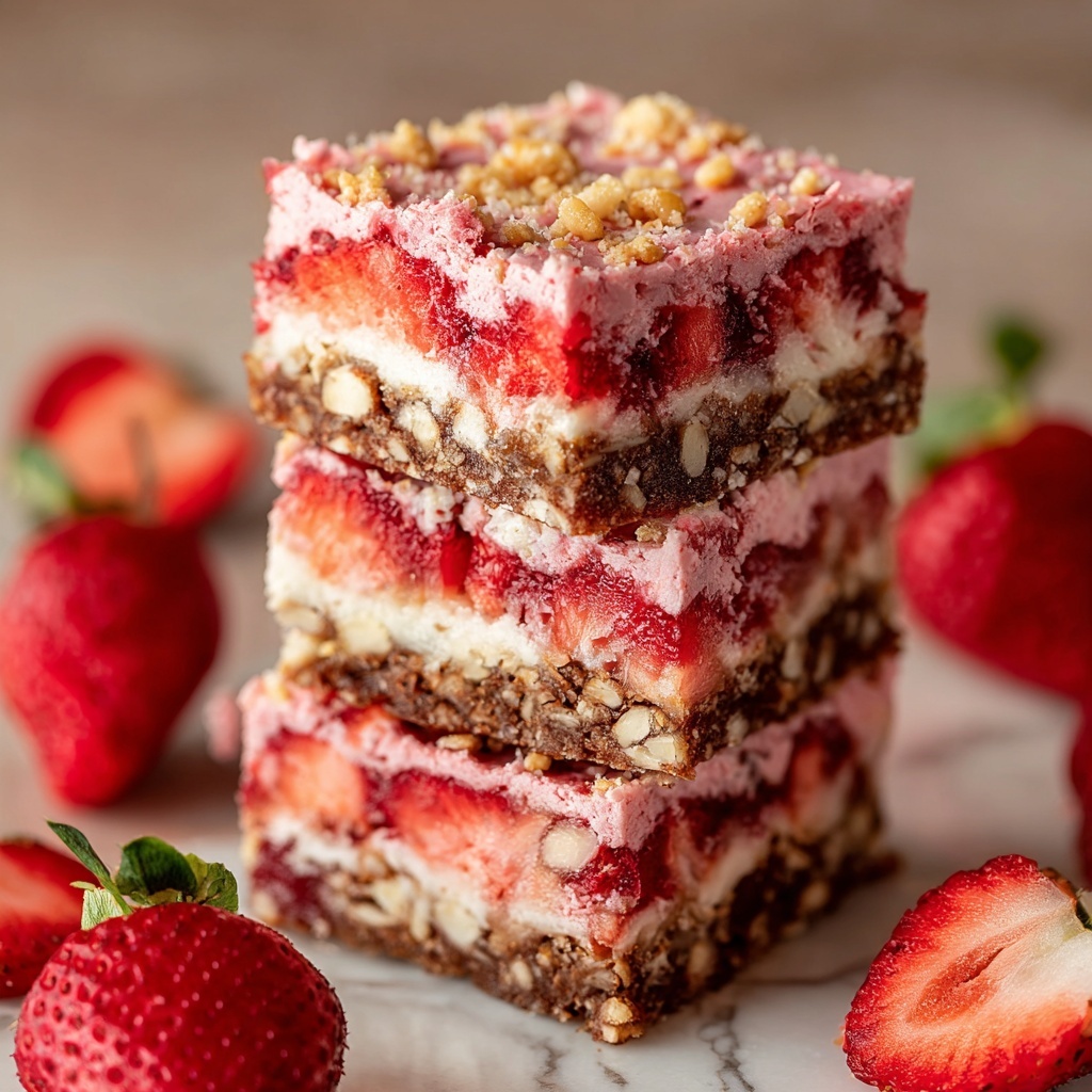 Strawberry Crunch Brownies Recipe - Recipe Image
