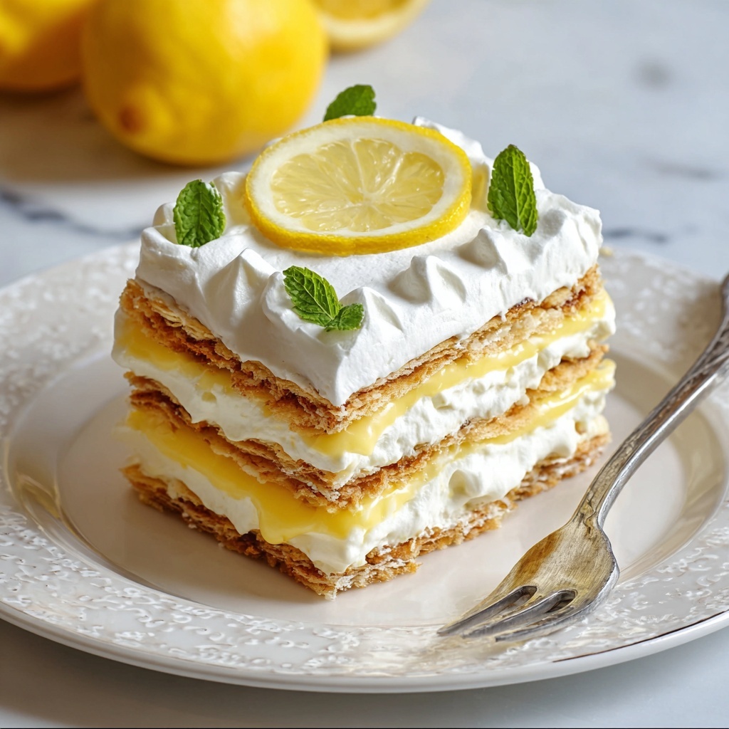 No-Bake Lemon Eclair Cake Recipe - Recipe Image