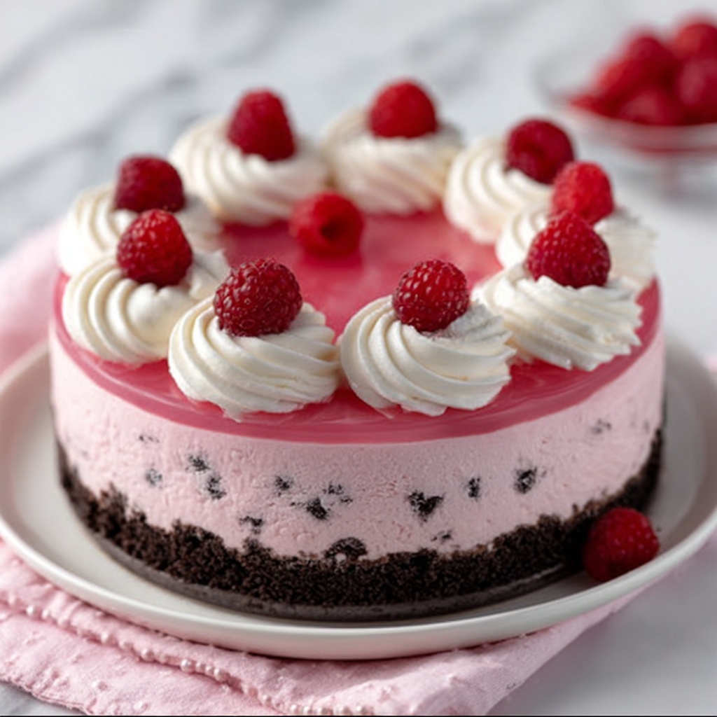 Pink Velvet Raspberry Cheesecake Recipe - Recipe Image