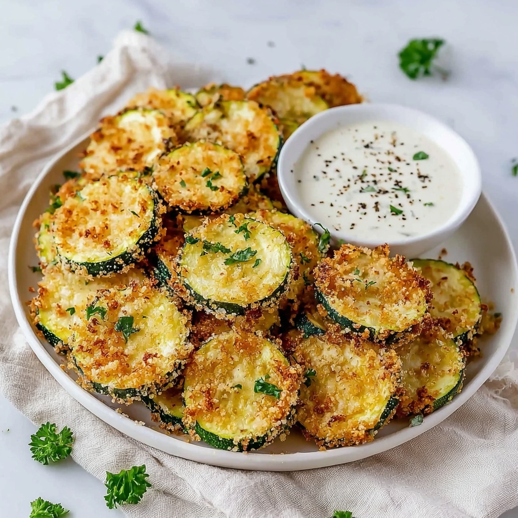 Crispy Baked Zucchini Chips Recipe - Recipe Image