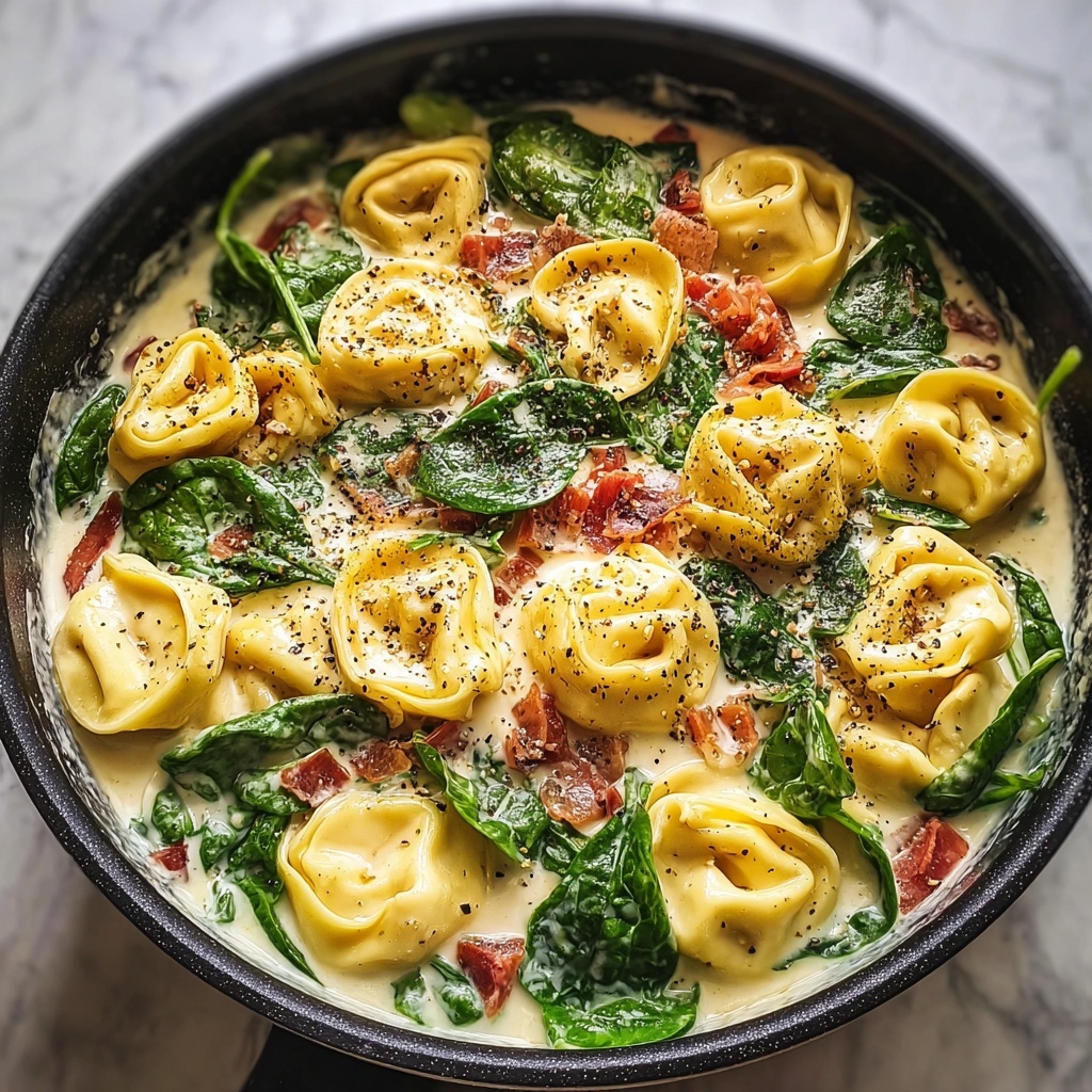 Creamy Tortellini with Spinach Recipe - Recipe Image