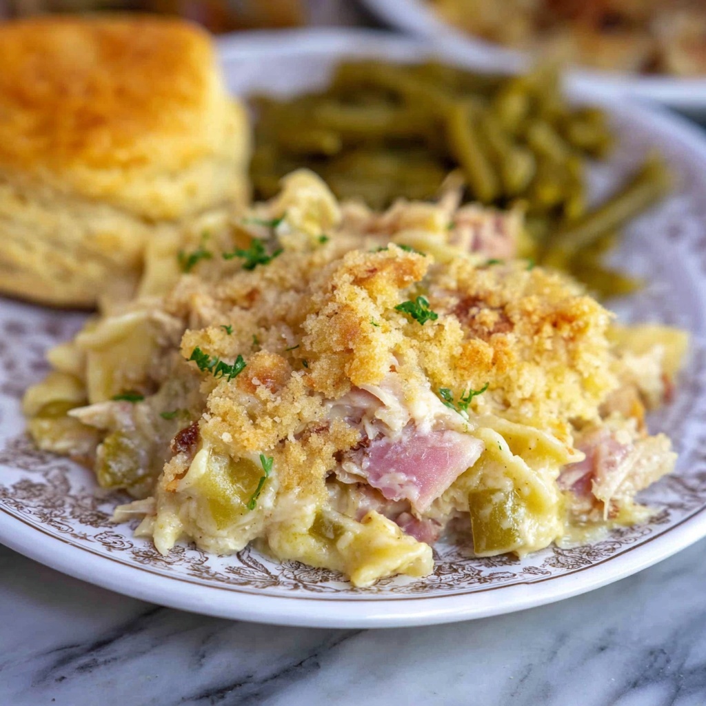 Chicken Cordon Bleu Noodle Casserole Recipe - Recipe Image