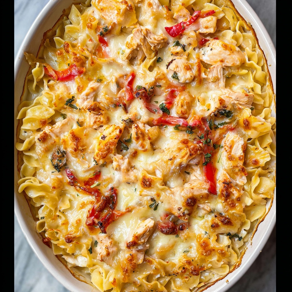 Chicken Fajita Noodle Casserole Recipe - Recipe Image