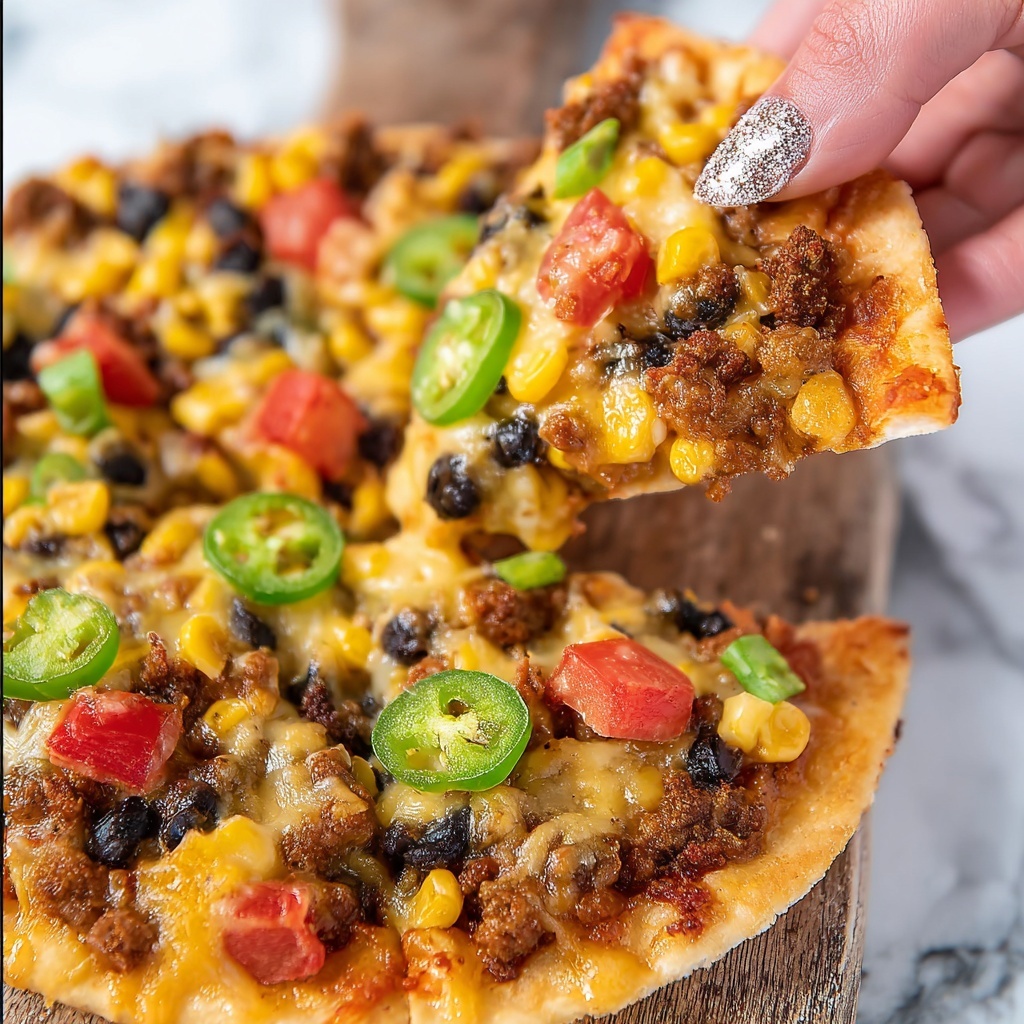 Pull-Apart Mexican Pizza Recipe - Recipe Image