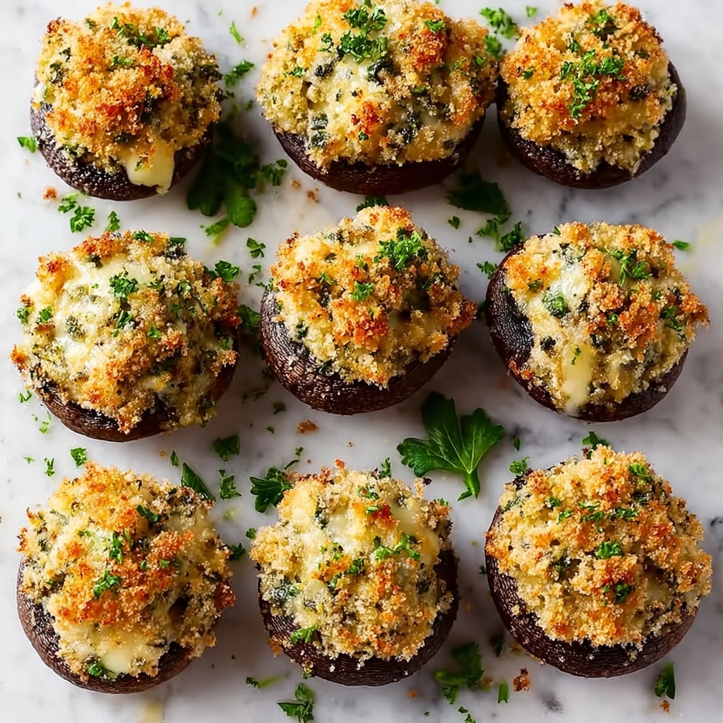 Creamy Parmesan Stuffed Mushrooms Recipe - Recipe Image