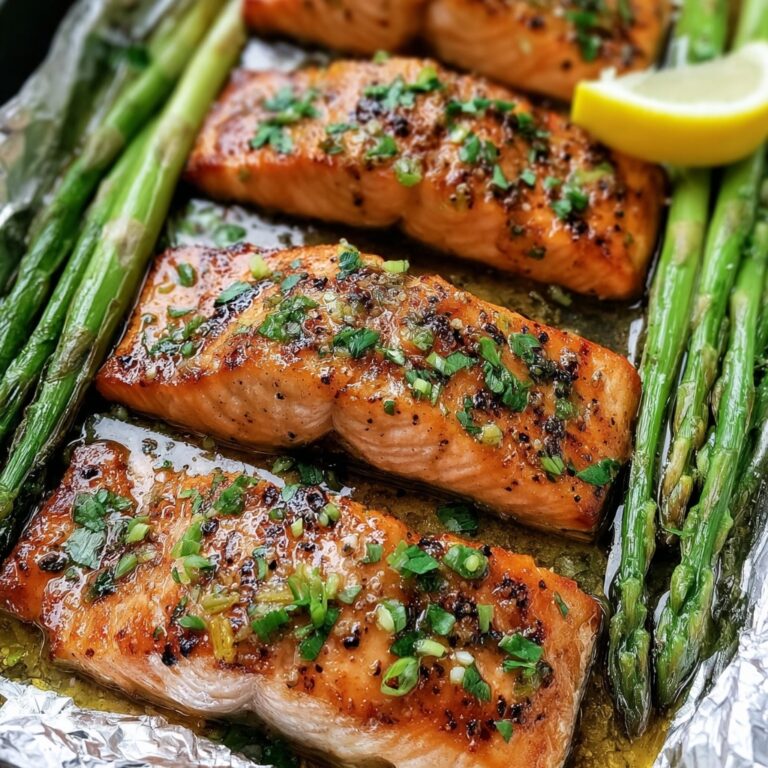Baked Salmon in Foil with Asparagus (Quick & Healthy) Recipe