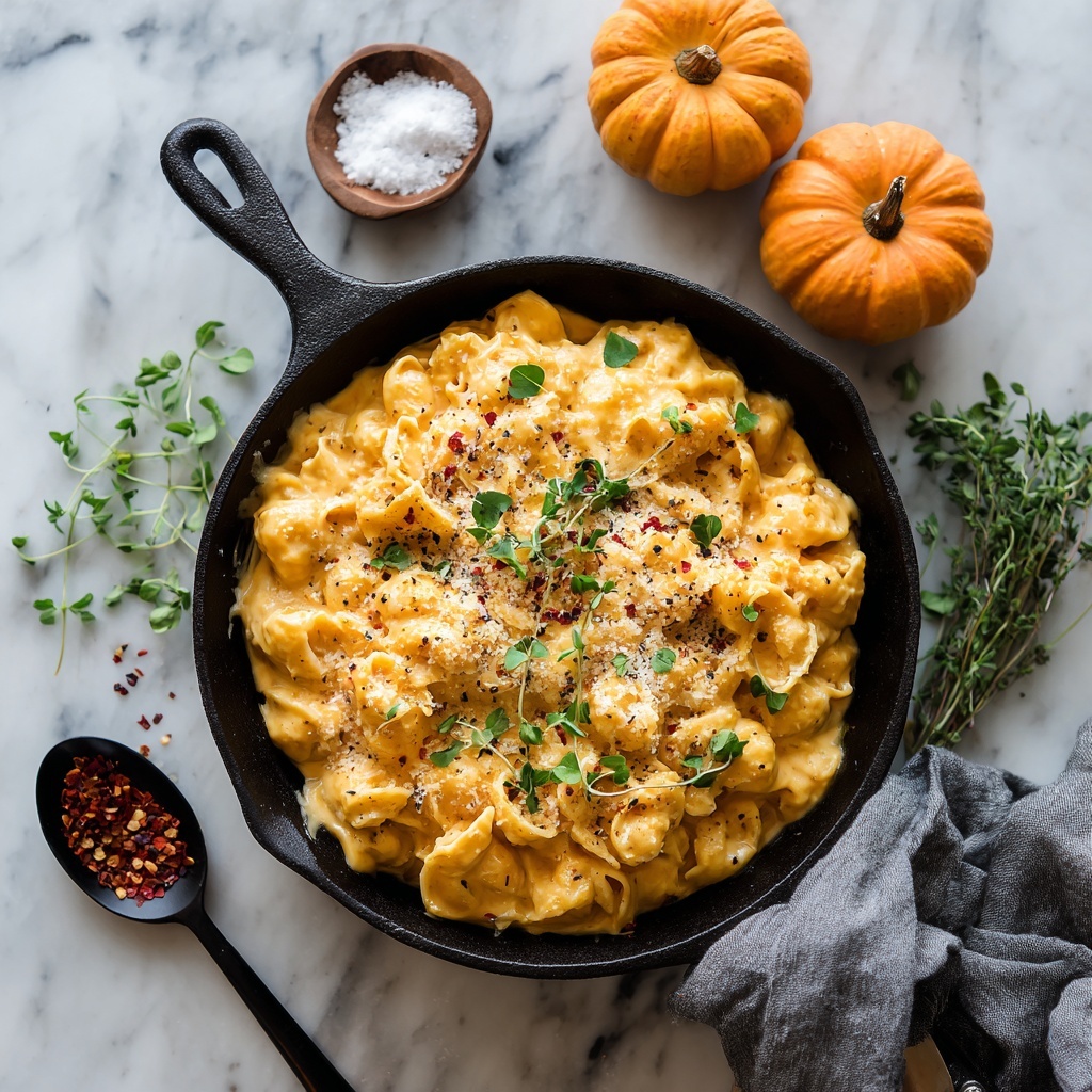 Creamy One Pot Pumpkin Mac and Cheese Recipe - Recipe Image