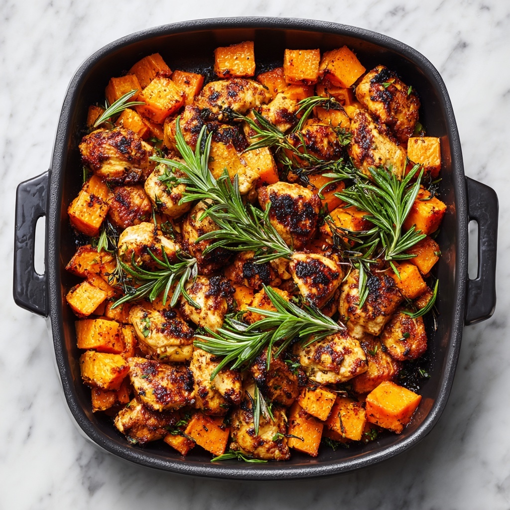 One-Pan Chicken and Sweet Potato Skillet Recipe - Recipe Image
