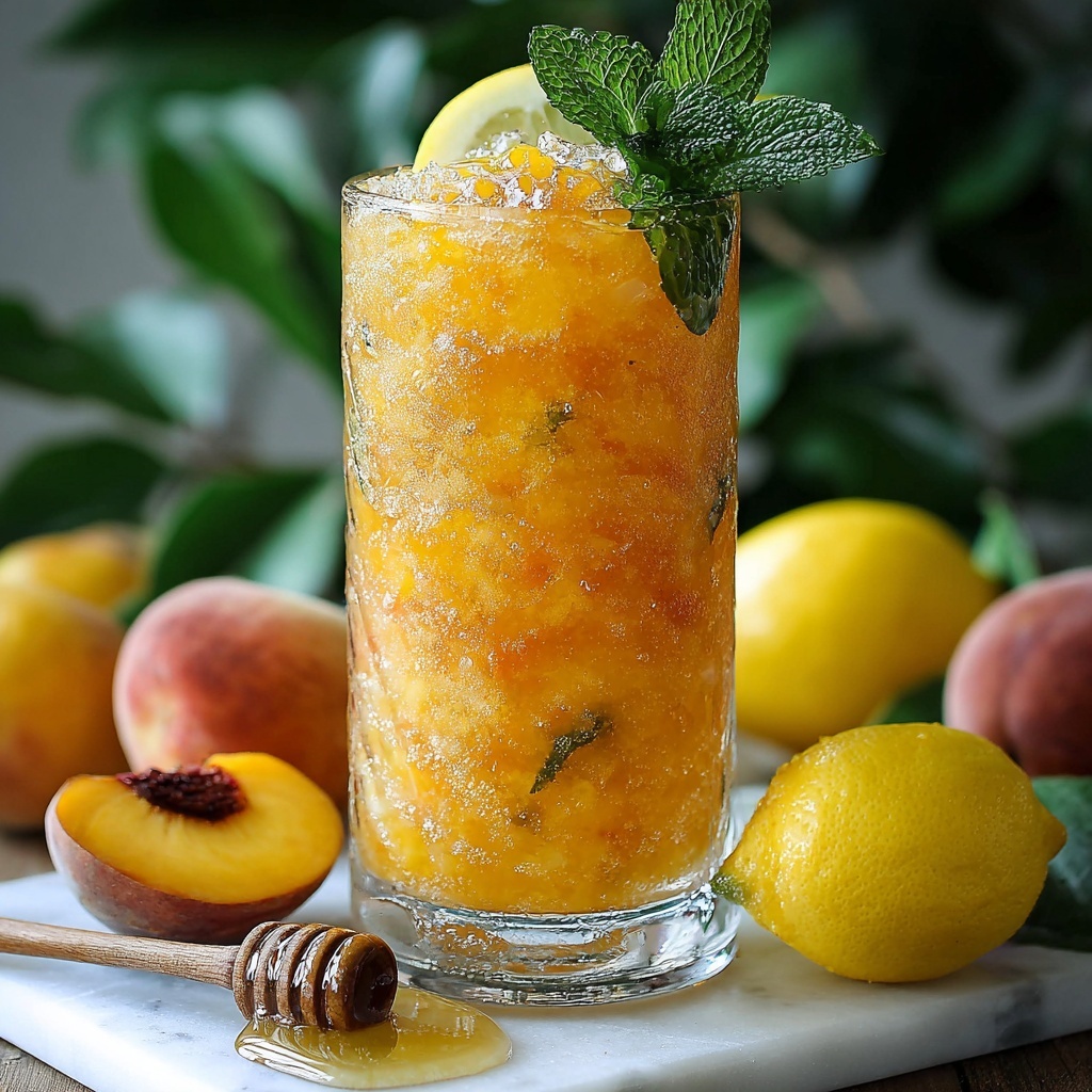 Frozen Peach Lemonade: The Ultimate Summer Refreshment Recipe - Recipe Image