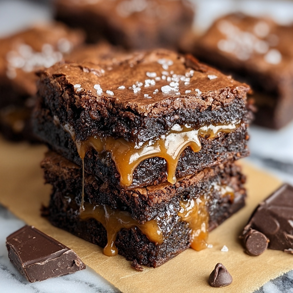Caramel Chocolate Chunk Brownies Recipe - Recipe Image
