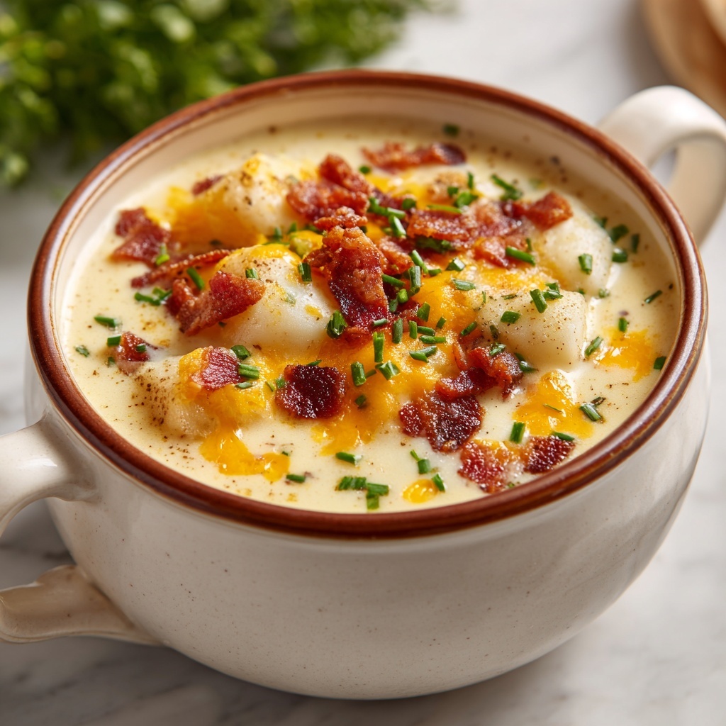 Fashioned Loaded Potato Soup Recipe - Recipe Image