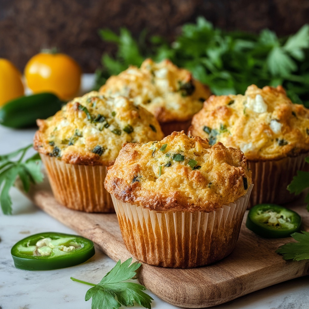 Jalapeño Cornbread Muffins with Cream Cheese Filling Recipe - Recipe Image