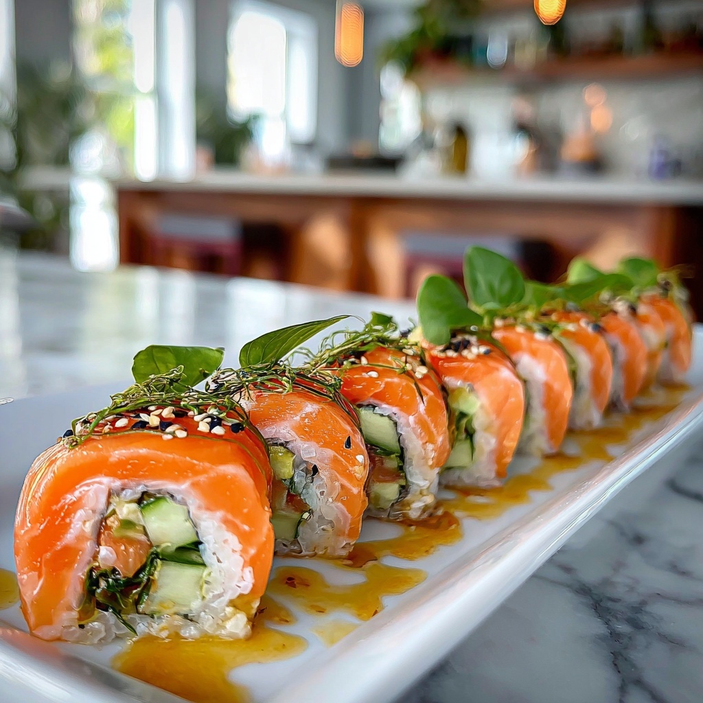 Lemon Basil Salmon Rolls Recipe - Recipe Image