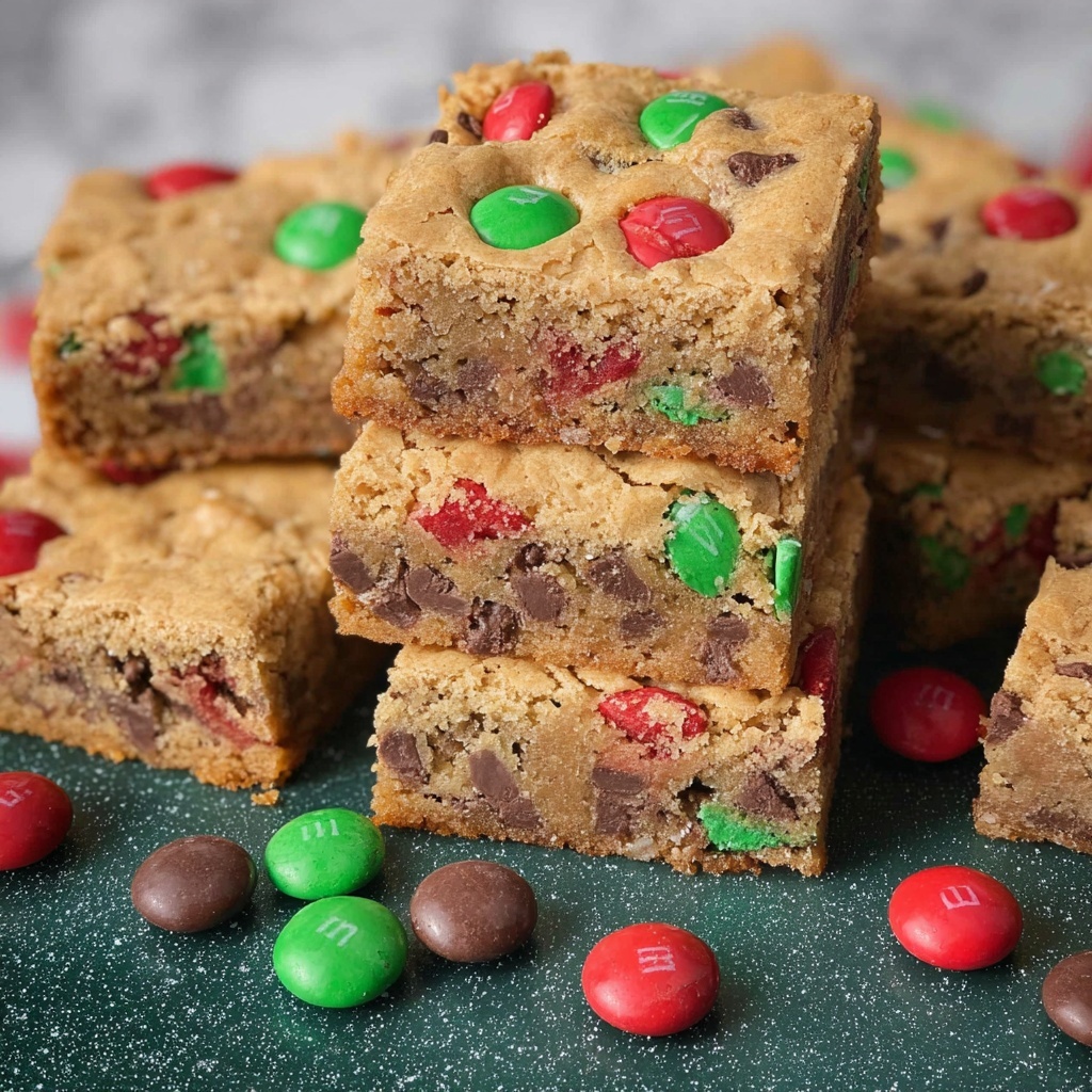 Christmas Cookie Bar Bake Recipe - Recipe Image