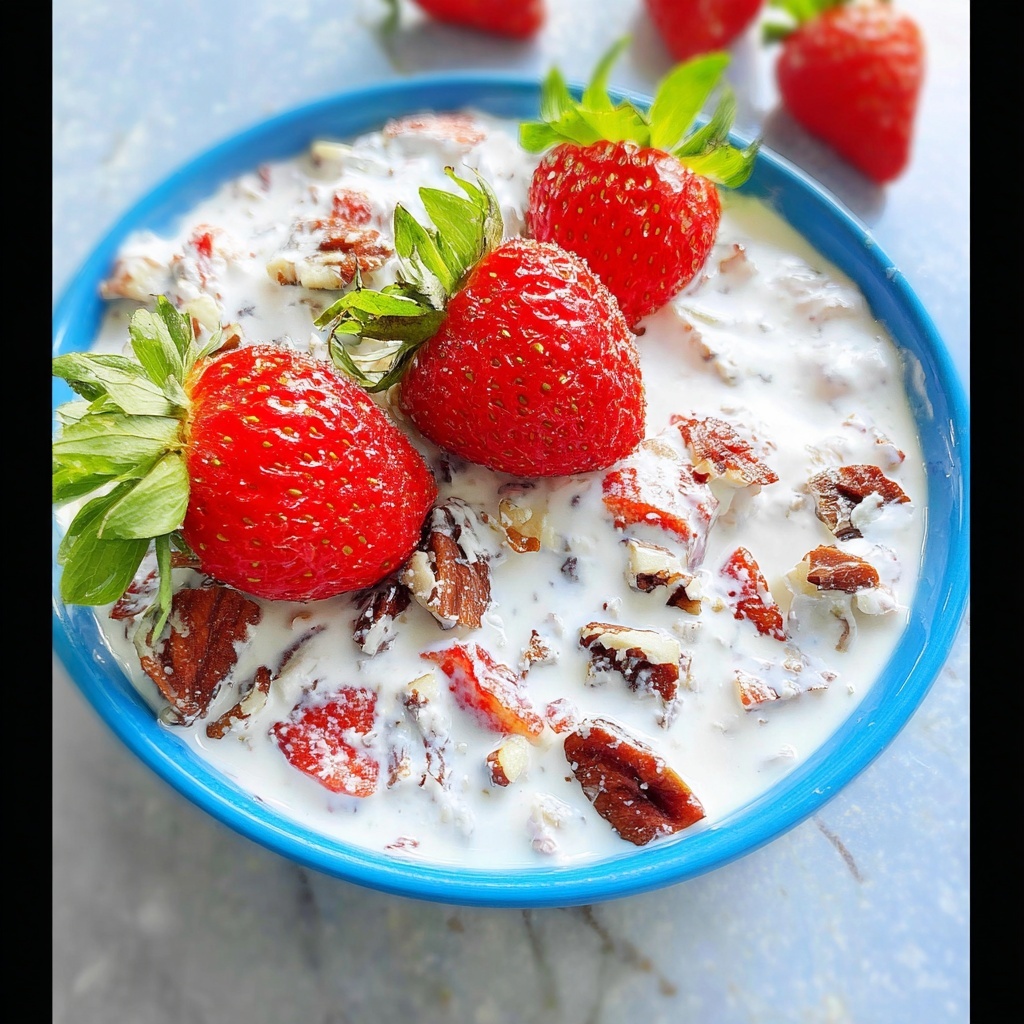 Strawberry Pecan Pretzel Salad Recipe - Recipe Image