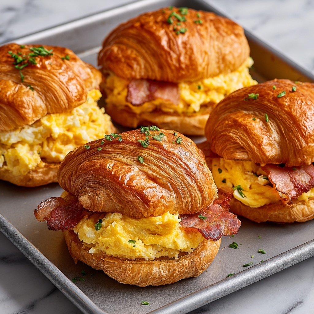 Croissant Breakfast Sandwiches Recipe - Recipe Image