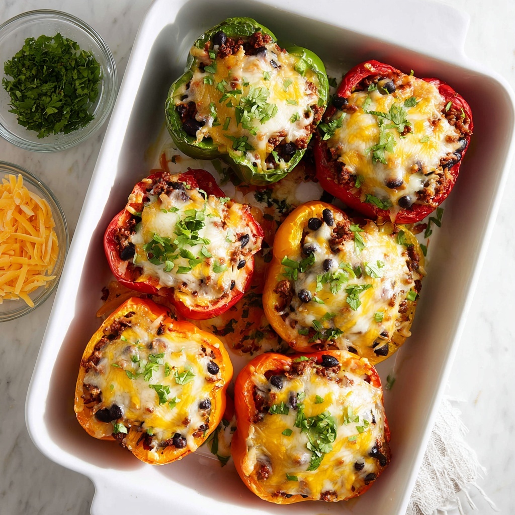 Taco Stuffed Bell Peppers Recipe - Recipe Image