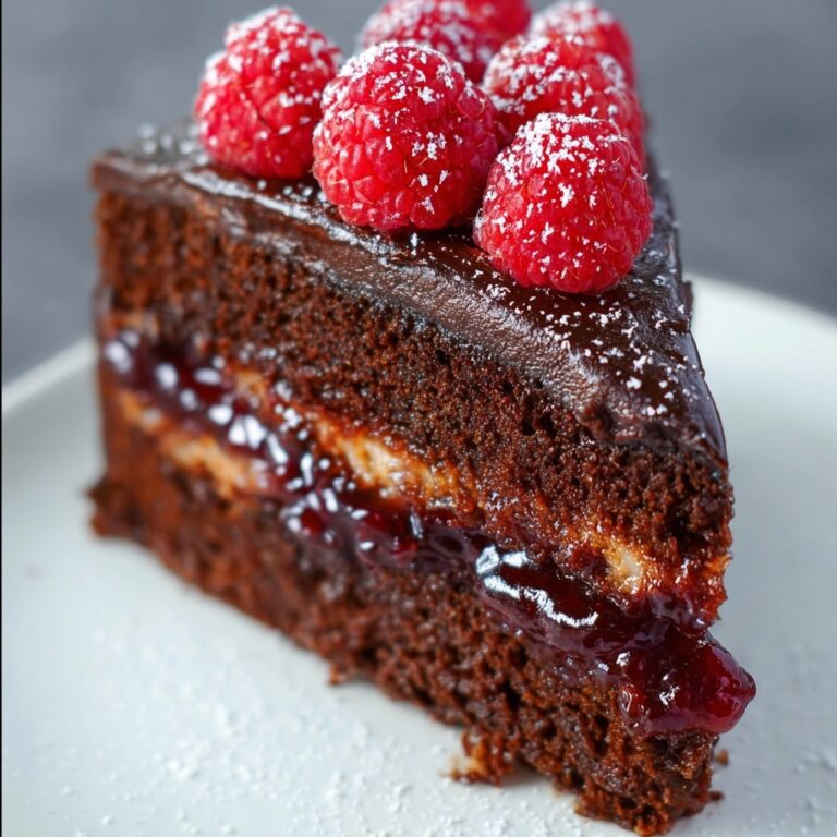 Chocolate Raspberry Truffle Cake Recipe