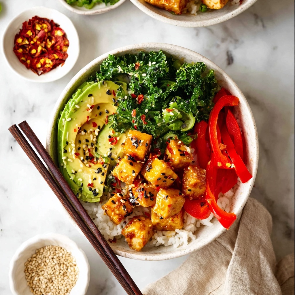 Crispy Baked Peanut Tofu Bowl Recipe - Recipe Image
