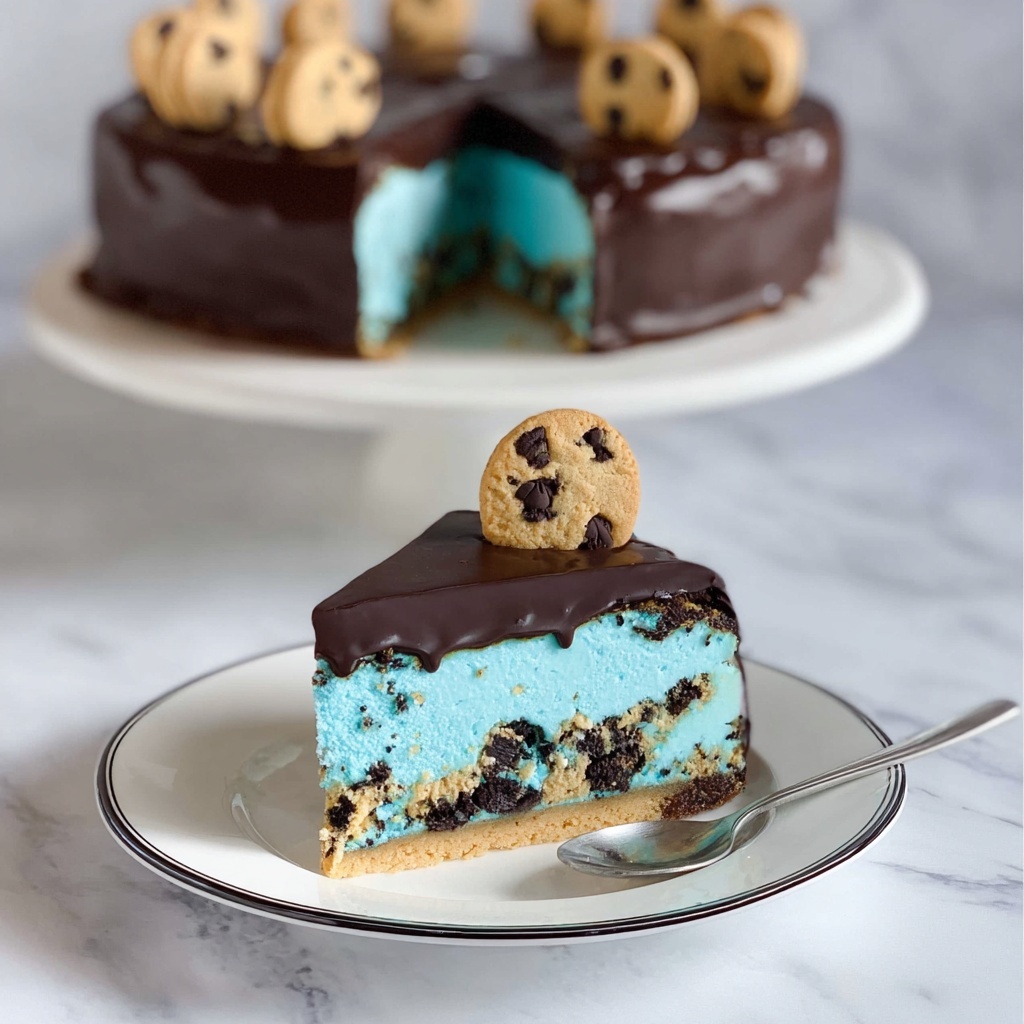 Cookie Monster Cheesecake Recipe - Recipe Image