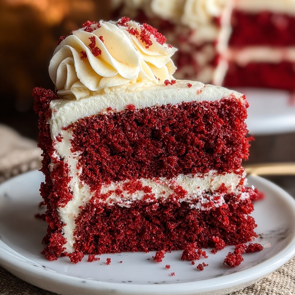 Red Velvet Cake with Cream Cheese Frosting Recipe - Recipe Image