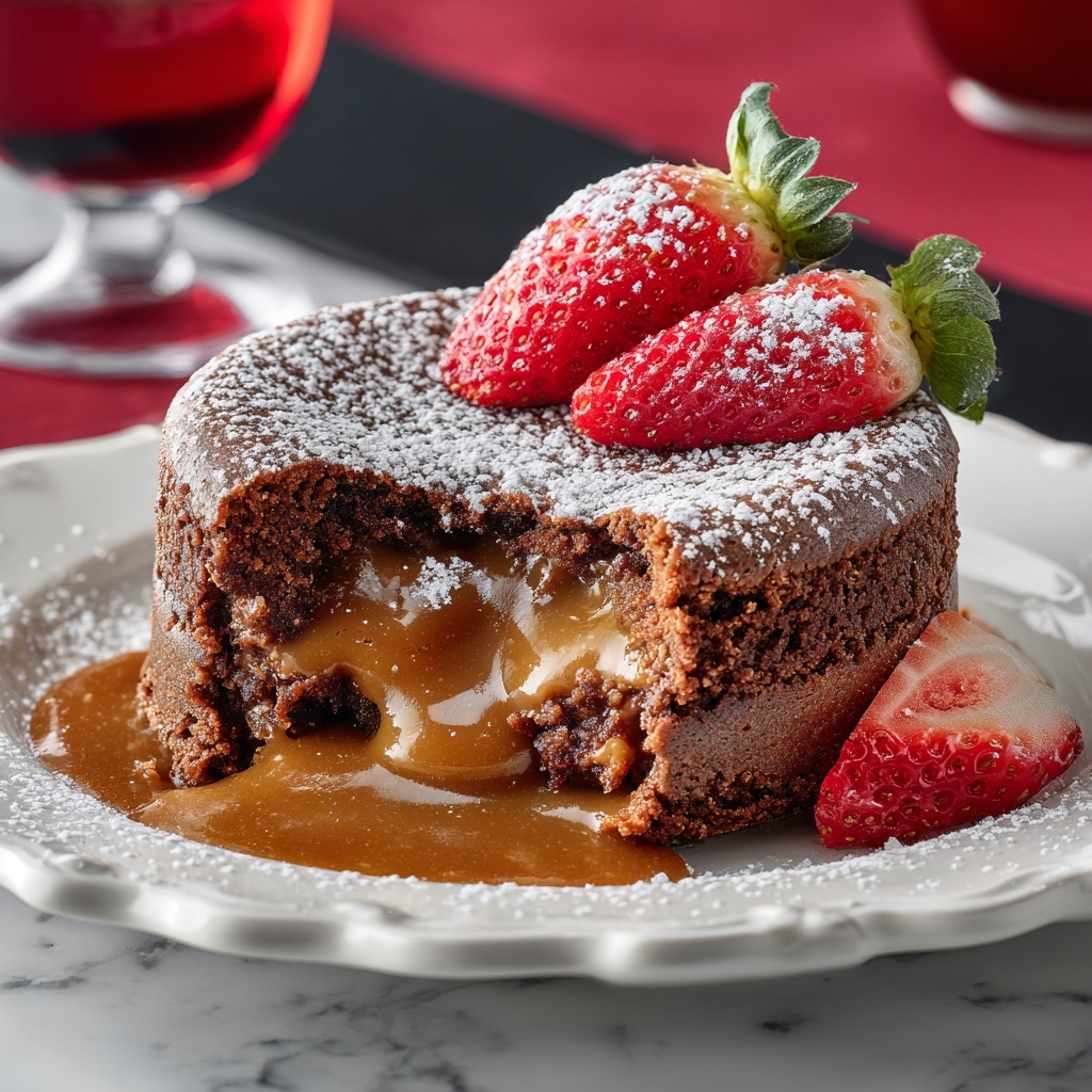 Salted Caramel Lava Cupcakes Recipe - Recipe Image