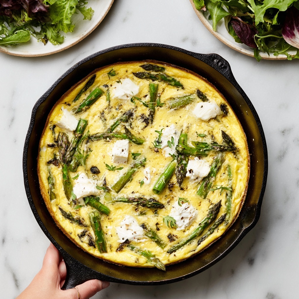 Asparagus Mushroom Frittata Recipe - Recipe Image