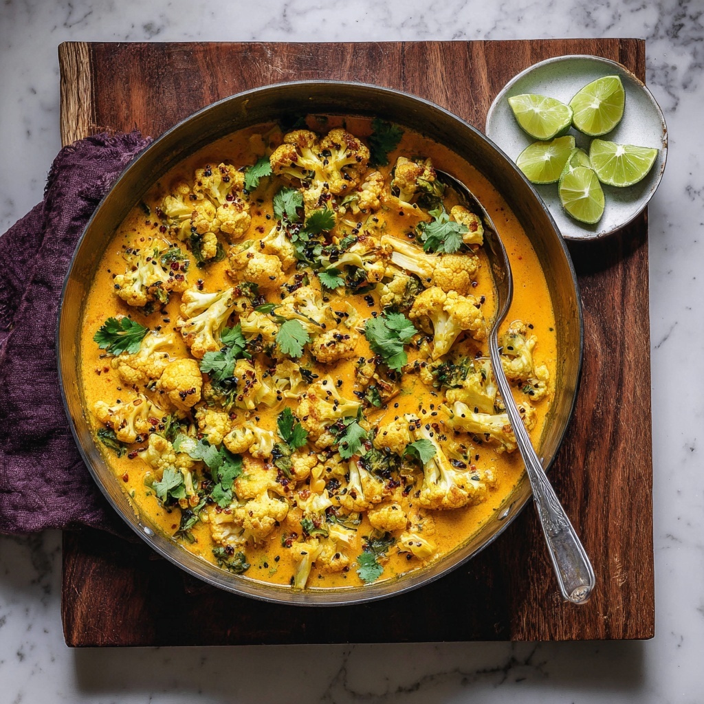 Spice-Roasted Cauliflower in Coconut Tomato Sauce with Lentils Recipe - Recipe Image