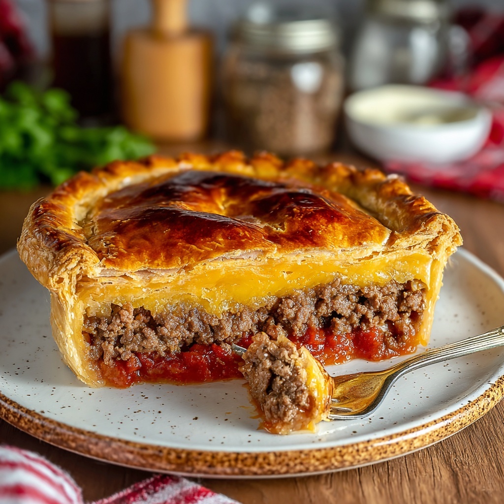 Easy Hamburger Pie Recipe - Recipe Image