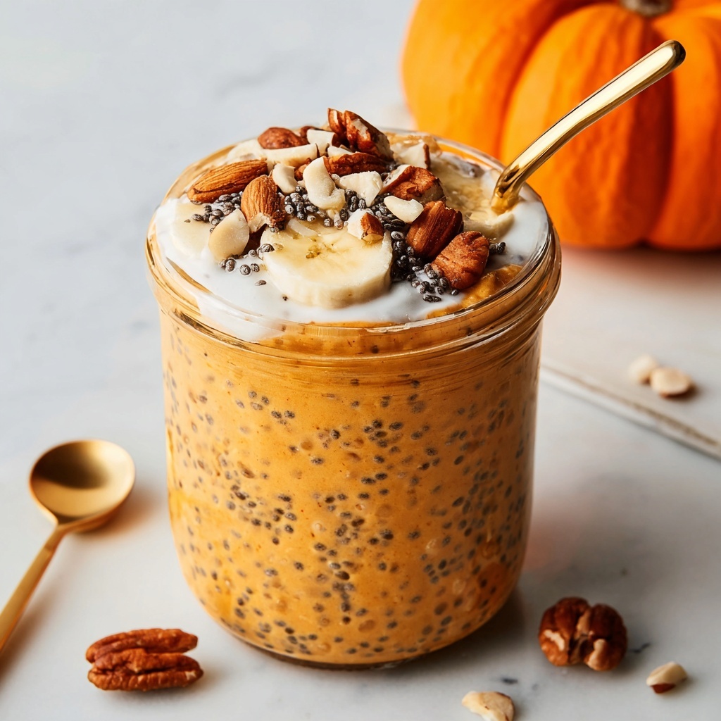 Pumpkin Pie Overnight Oats Recipe - Recipe Image